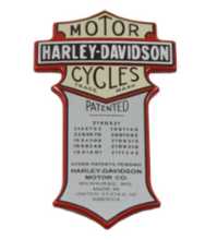 Harley-Davidson OIL TANK MEDALLION Knucklehead Panhead Shovelhead Evo TC