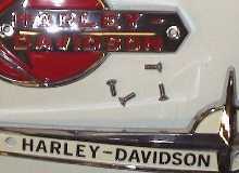 59-62 Panhead Harley-Davidson Gas Tank Emblem SCREWS Set of 4 OEM # 2070 Screws
